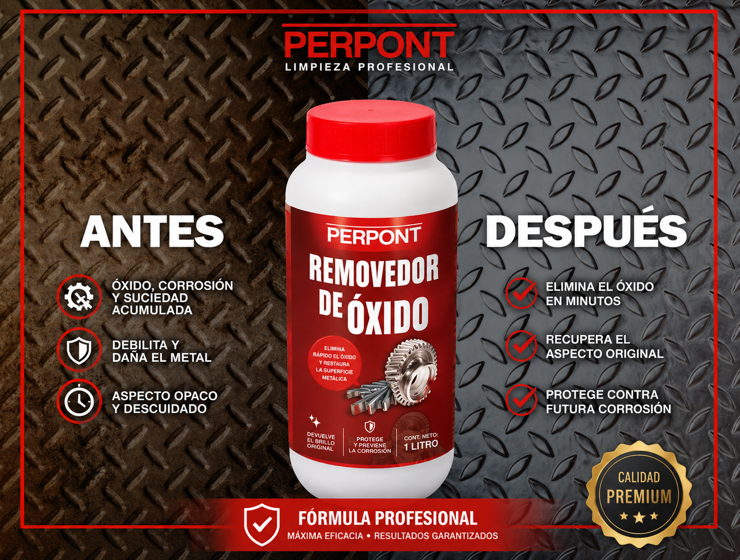 REMOVEDOR DE ÓXIDO PARA HERRAMIENTAS (1L)